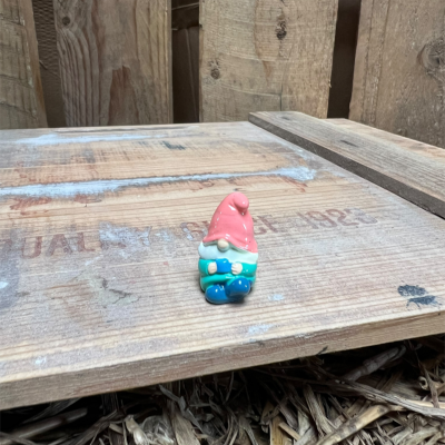 Green Gnome with Coffee Mug BOTANICAL BESTIES PLANT COMPANIONS