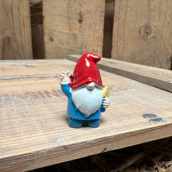 Blue Gnome with Spade BOTANICAL BESTIES PLANT COMPANIONS