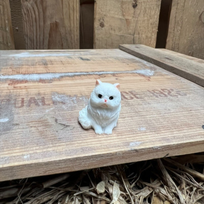 Grumpy Solid White Persian Cat BOTANICAL BESTIES PLANT COMPANIONS