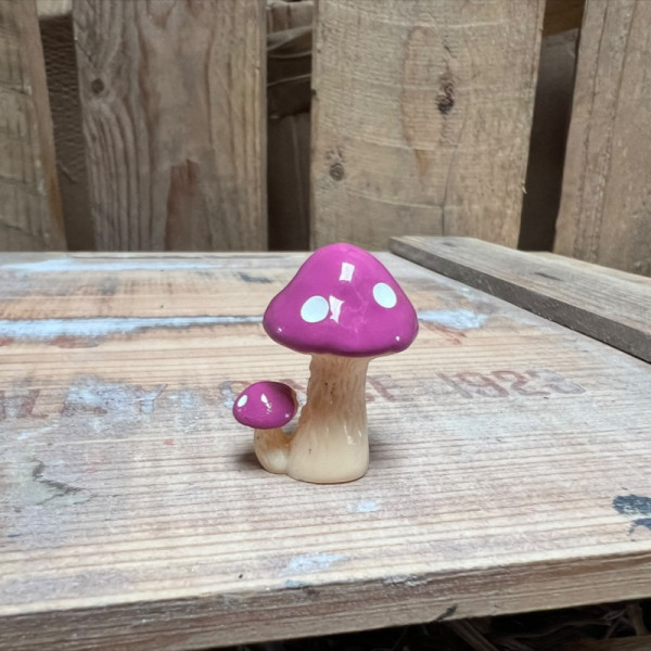 Purple and White spotted Mushroom BOTANICAL BESTIES PLANT COMPANIONS