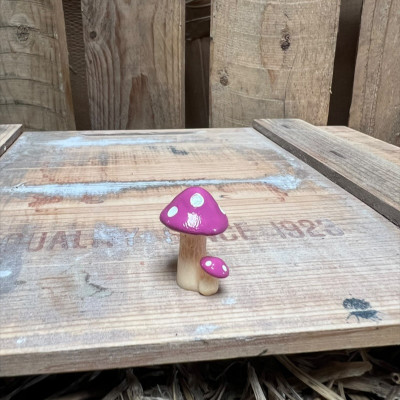 Purple and White spotted Mushroom BOTANICAL BESTIES PLANT COMPANIONS