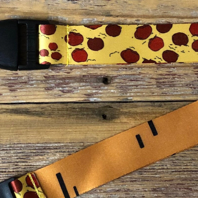 Really Cheesy Pizza Slice Lanyard
