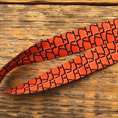 Super Mario Clouds and Bricks Print Lanyard