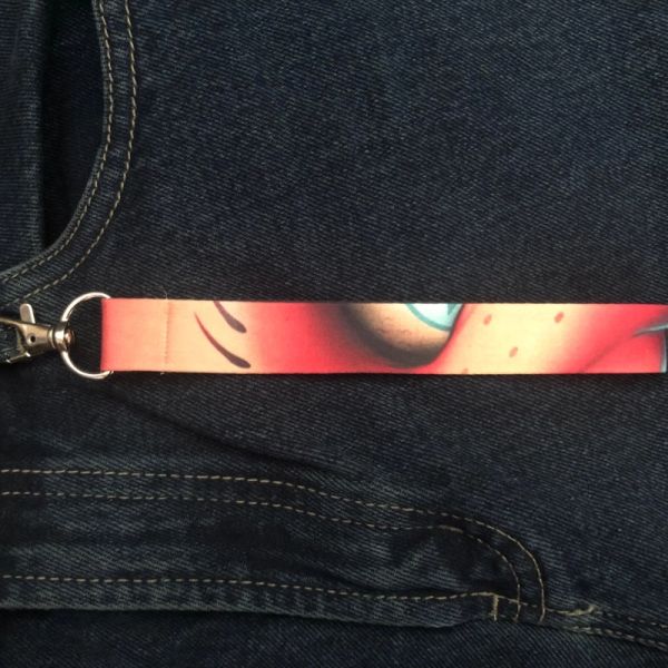 Horror Movie Chucky Child's Play Print Lanyard Keyring