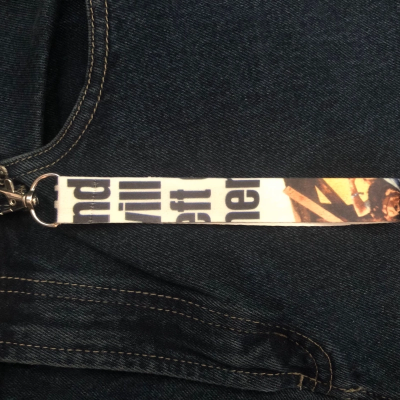 Horror The Texas Chain Saw Massacre Print Lanyard Keyring