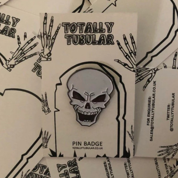 Cool Skull hard enamel pin badge
