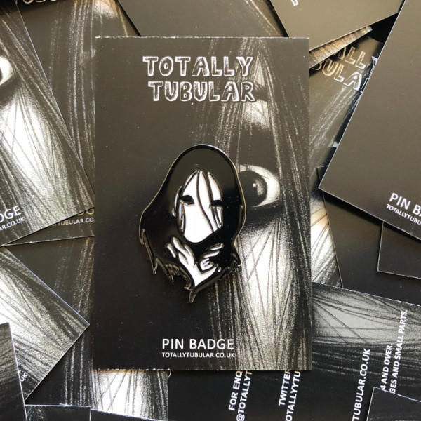 The Grudge Kayako Saeki face enamel pin badge