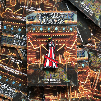 Helter Skelter (slide) Fair Ground enamel pin badge