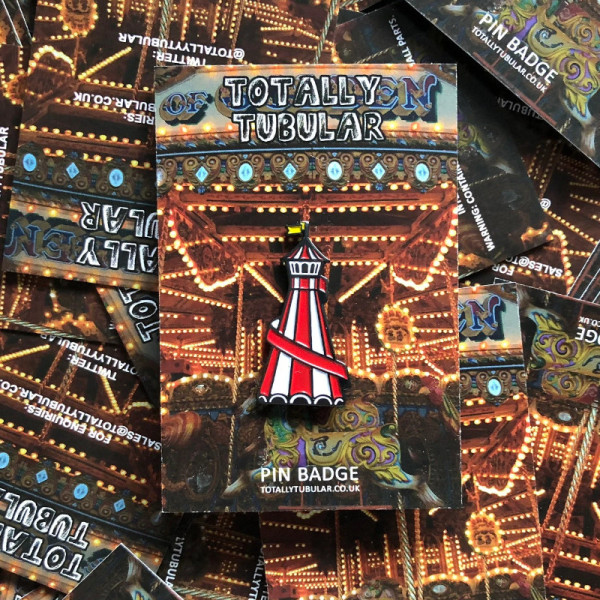 Helter Skelter (slide) Fair Ground enamel pin badge