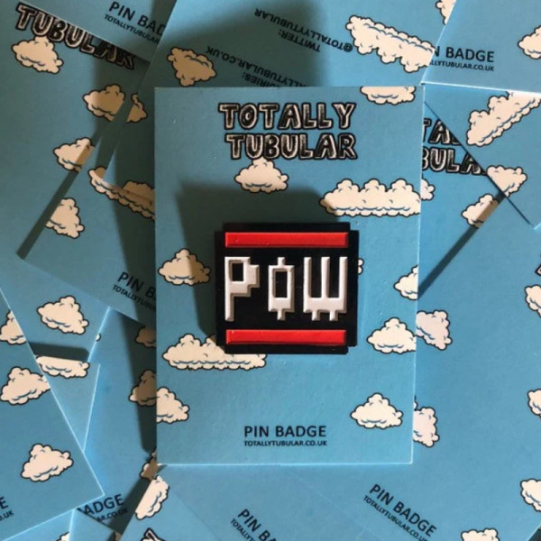 Nintendo Pow Block enamel pin badge