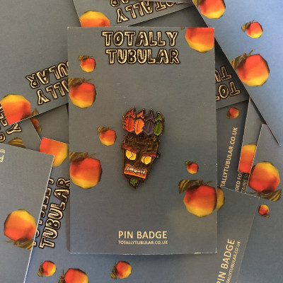 Crash Bandicoot AKU AKU enamel pin badge