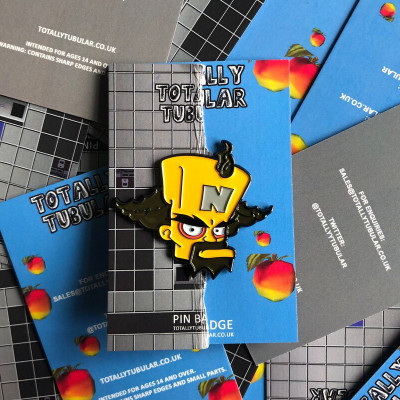 Crash Bandicoot ps1 Doctor Neo Cortex enamel pin badge