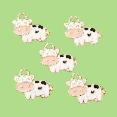 Daisy the Dairy Cow Enamel Pendant with Chain