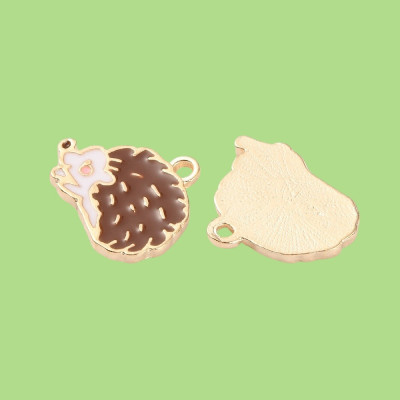 Spikey the Hedgehog Enamel Pendant with Chain