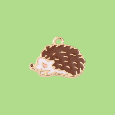Spikey the Hedgehog Enamel Pendant with Chain