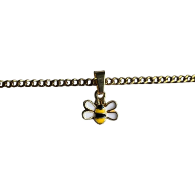 Barry the bumbling Bee Enamel Pendant with Chain