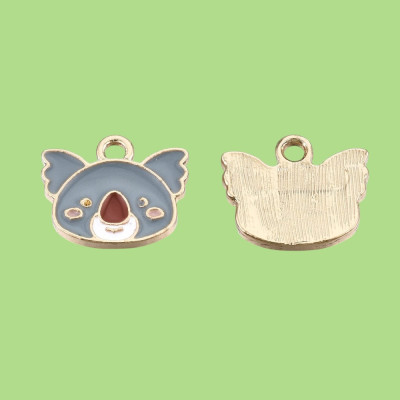Teddy Koala Enamel Pendant with Chain