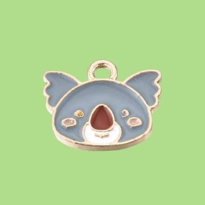 Teddy Koala Enamel Pendant with Chain