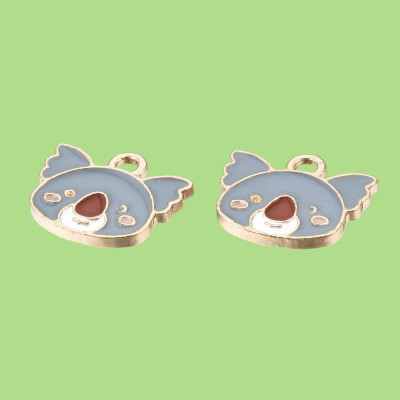 Teddy Koala Enamel Pendant with Chain