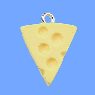 Eyes Cheese Emmental Resin Pendant with Chain