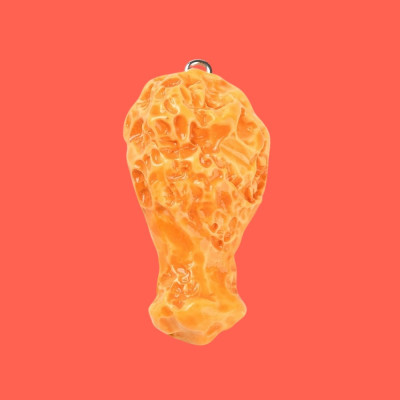 RFC Fried Chicken Drumstick Resin Pendant with Chain