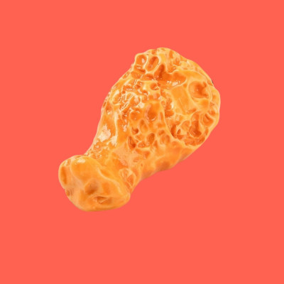 RFC Fried Chicken Drumstick Resin Pendant with Chain