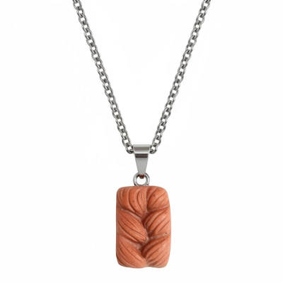 Loaf of Bread Resin Pendant with Chain