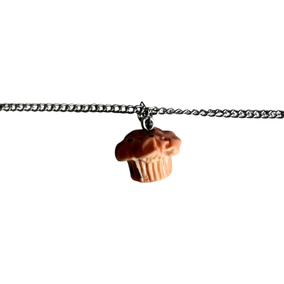 Muffin Resin Pendant with Chain