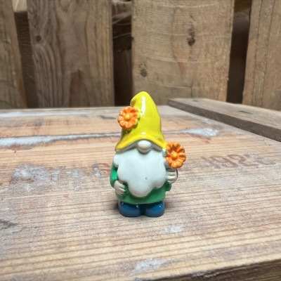 Green Gnome with Orange Flowers BOTANICAL BESTIES PLANT COMPANIONS