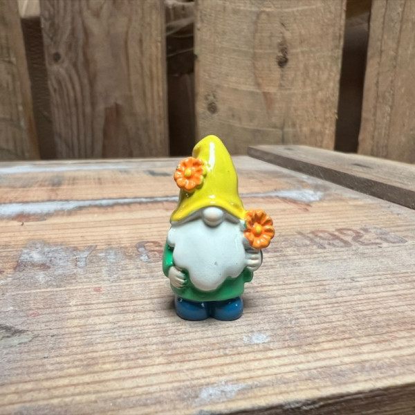 Green Gnome with Orange Flowers BOTANICAL BESTIES PLANT COMPANIONS